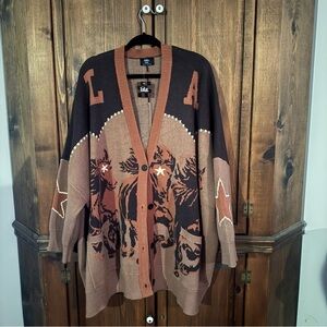 Dressed in LALA Wild Mustang Cardigan Size L/XL